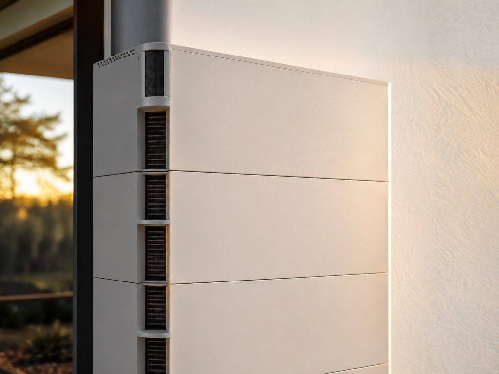 Detailansicht eines modularen Heimspeichers
