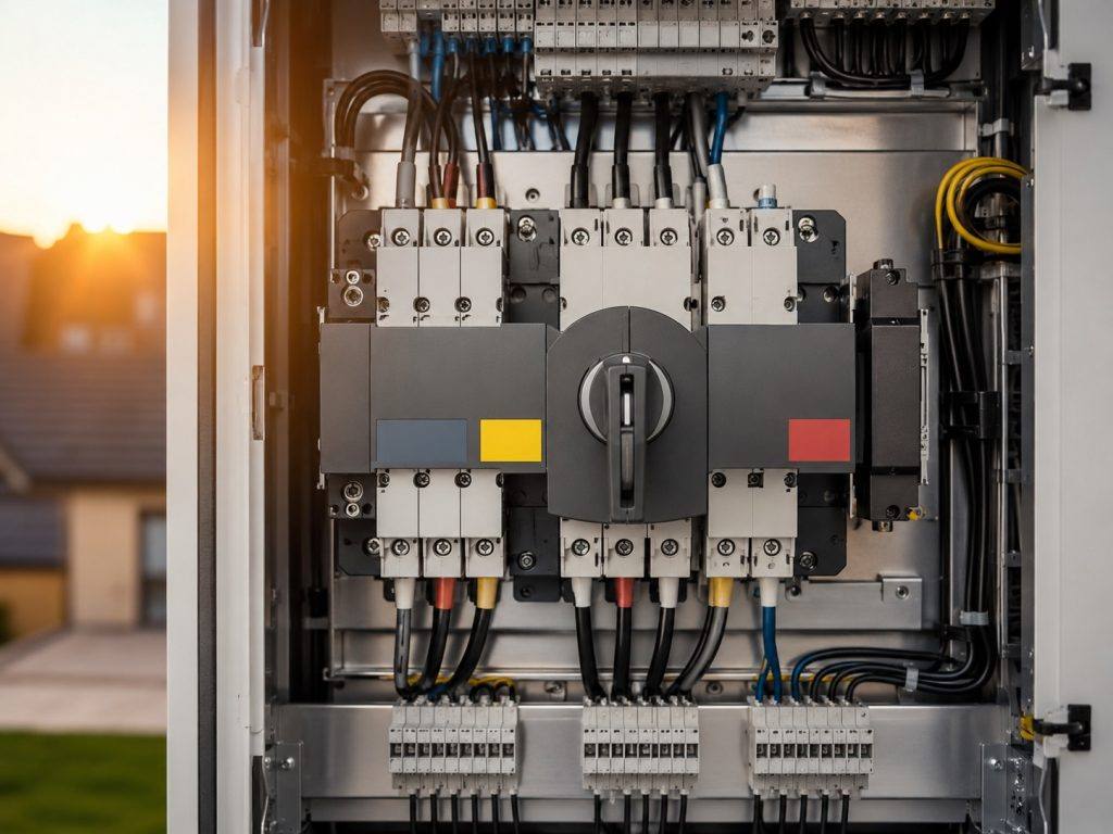 Umschalteinrichtung für Notstrom im Verteilerschrank